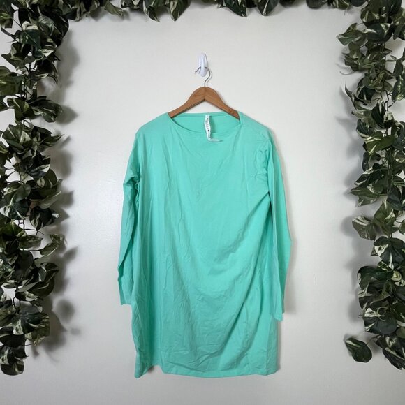 Lululemon Athletic Back In Action Long Sleeve Dress Wild Mint Women’s Size 2 - Picture 1 of 7